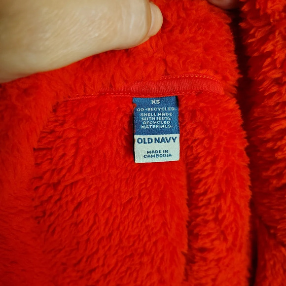 Old Navy  Red Teddy Jacket - Picture 3 of 3